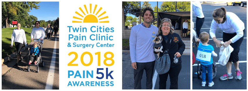 Blog header collage-Twin Cities Pain Clinic 2018 Pain Awareness 5k